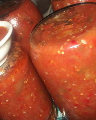 Баклажан в аджике на зиму