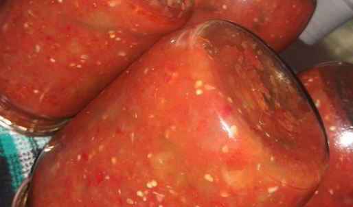 баклажан в аджике на зиму