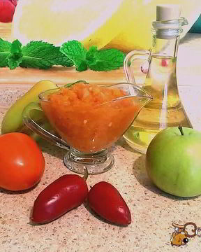 Фруктово-овощная аджика на зиму