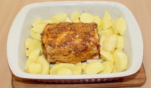 карбонад варено-печеный в аджике