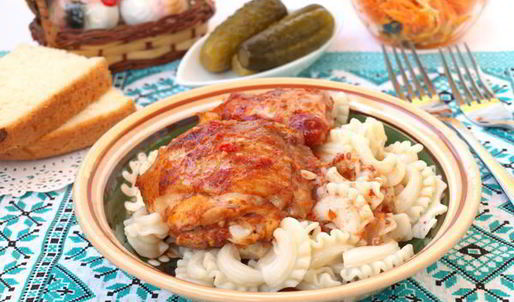 куриные бедрышки запеченные с аджикой