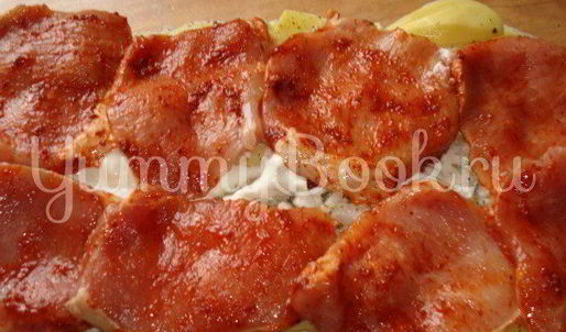 свинина в аджике с картошкой