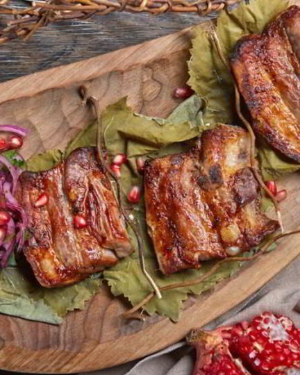 Рецепт свиных ребер в аджике