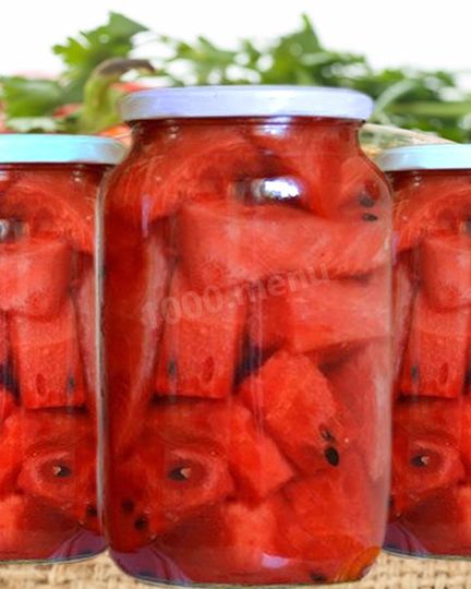 Рецепт арбузов в банках на зиму острые