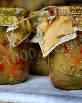 Баклажаны с болгарским перцем на зиму