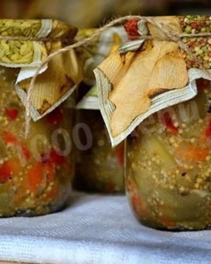 Рецепт баклажанов с болгарским перцем на зиму