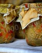 Баклажаны с болгарским перцем на зиму