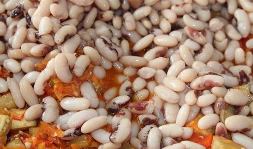 баклажаны с фасолью