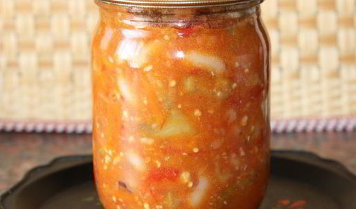 баклажаны с фасолью