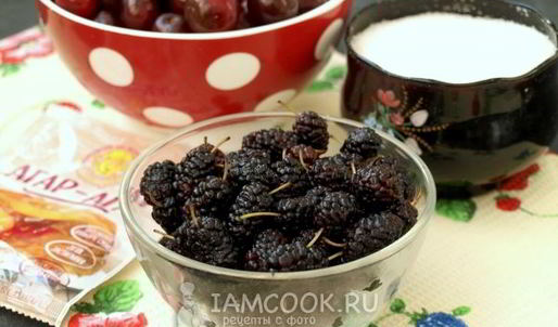 джем из вишни и шелковицы