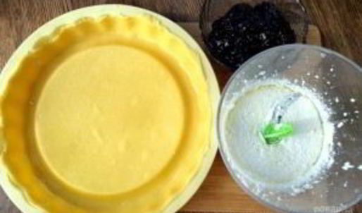 кростата с творогом и джемом