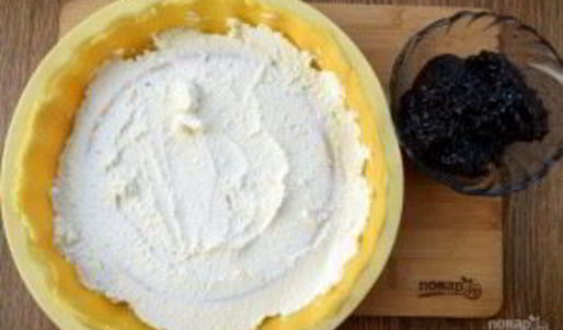 кростата с творогом и джемом