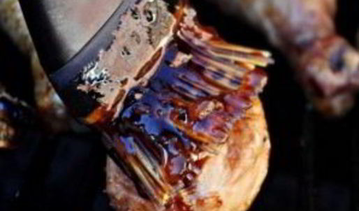 куриные голени в глазури из джема