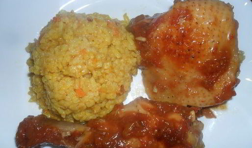 курица в соусе с абрикосовым джемом