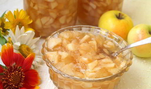 яблочный джем с карамелью