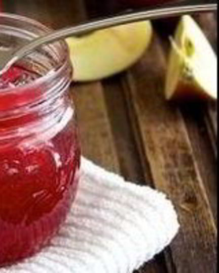 Рецепт яблочного джема с малиной