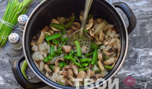 фасоль с грибами на зиму