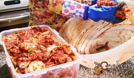 капуста кусочками по-корейски