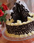 Гречневый торт с брусничным компотом