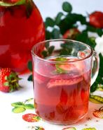 Клубничный компот с мятой