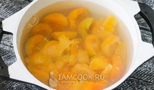 компот из абрикосов и апельсинов на зиму