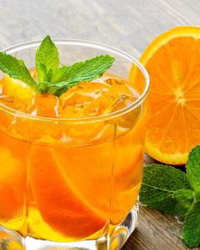 Компот из апельсинов с корицей