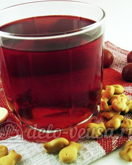 Рецепт компота из черешни на зиму