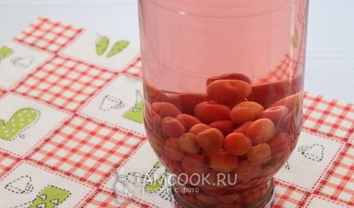 компот из черешни с косточками без стерилизации