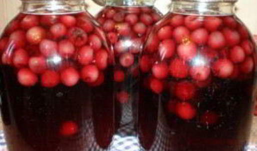 компот из черешни с косточками на зиму