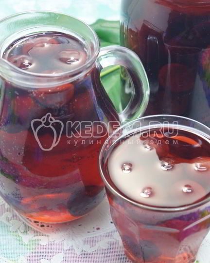 Рецепт компота из черешни