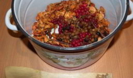 компот из калины и яблок