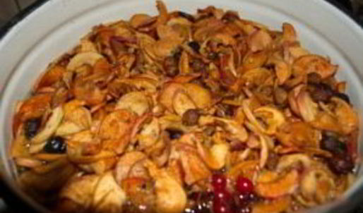компот из калины и яблок