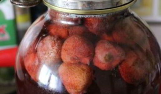 компот из клубники на зиму
