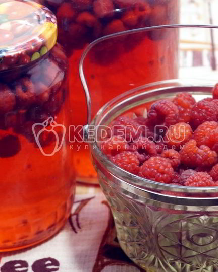 Рецепт компота из малины