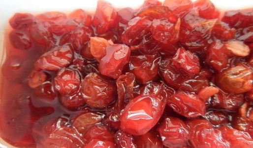 компот из ревеня, яблока и калины