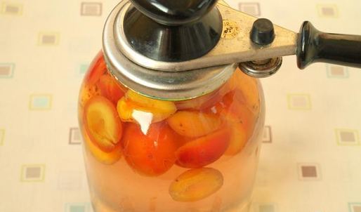 компот из слив и абрикос на зиму