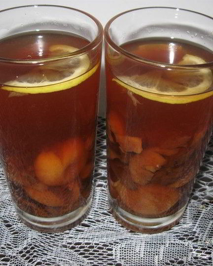 Рецепт компота из сухофруктов с лимоном