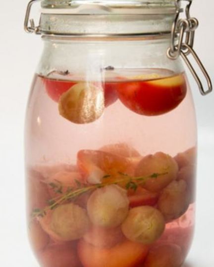 Рецепт компота из винограда и сливы