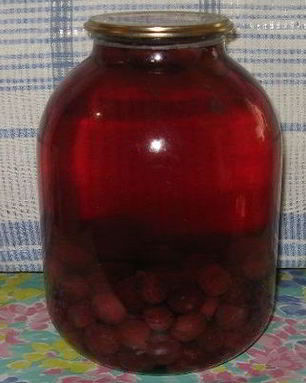 Компот из вишни на зиму без стерилизации