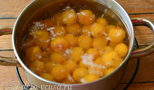 компот из желтой алычи на зиму