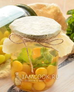 Компот из желтой черешни на зиму