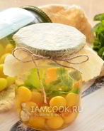 Компот из желтой черешни на зиму