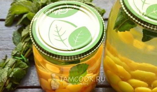 компот из желтой черешни на зиму