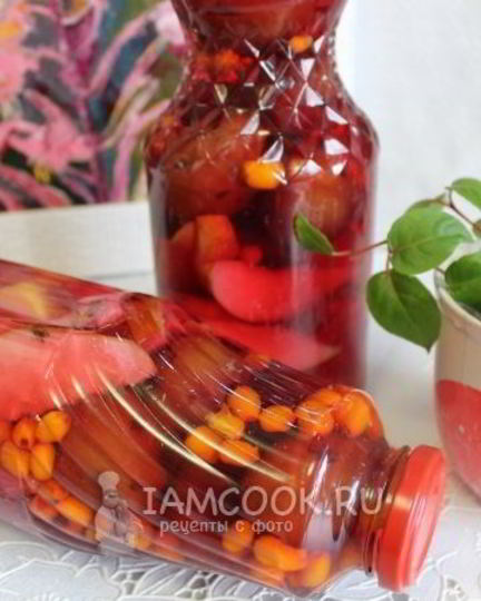 Рецепт компота плодово-ягодный на зиму