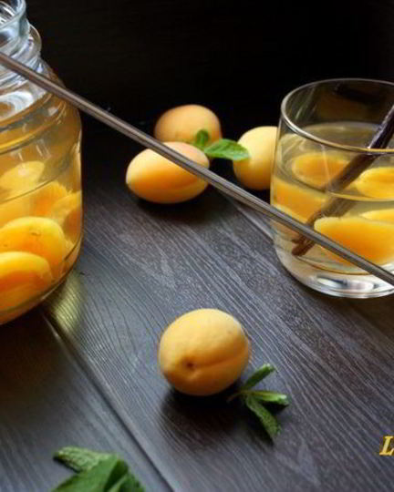 Рецепт ванильного компота с абрикосами прохладительные напитки
