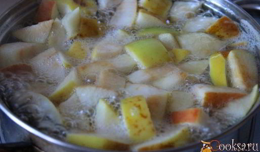 яблочный компот с киви и лимоном