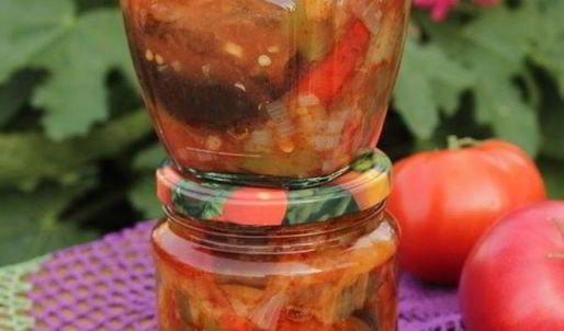 лечо из баклажанов