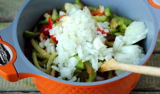 лечо из перца и помидоров