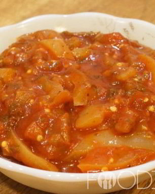 Лечо с баклажанами