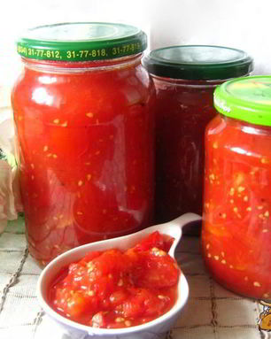 Ленивая томатная заготовка